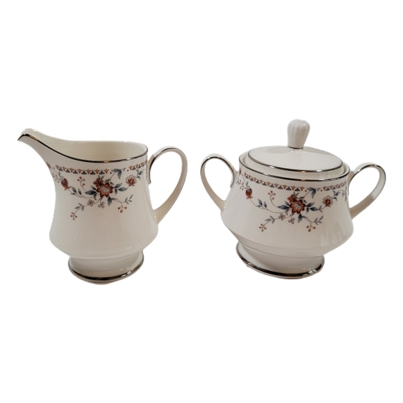Adagio by Noritake fine china Cream Pitcher 4.5", And Sugar Bowl Set EUC - Picture 10 of 16
